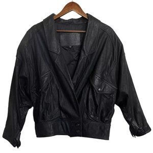 Vintage Black Leather Jacket